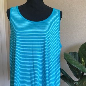 🦋 Blue & White Stripe Tank